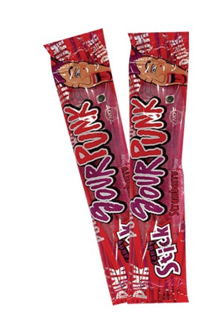 Sour Punk Candy Sticks – Strawberry